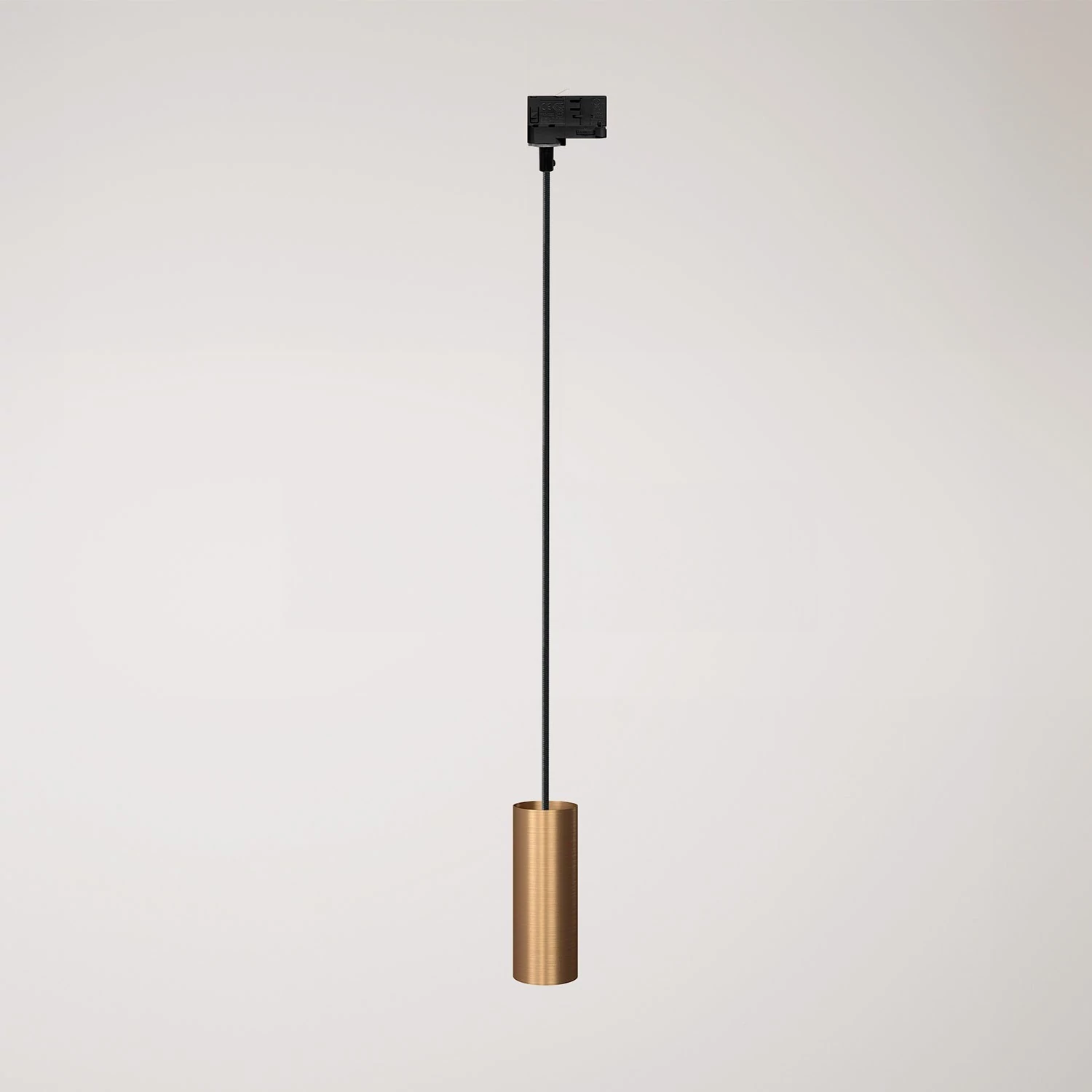 Hängelampe mit Tub-E14-Schirm für Schienen