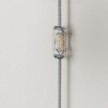 Metall Wandleuchte mit 2-poligem Stecker