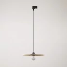 Hängeleuchte mit doppelseitigem UFO-Holzschirm