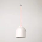 Pendelleuchte mit Campana M Keramikschirm für Schienen