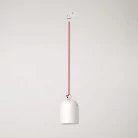 Pendelleuchte mit Mini-Campana M Keramikschirm für Schienen