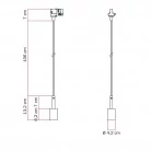 Hängelampe mit 7cm Kabelklemme