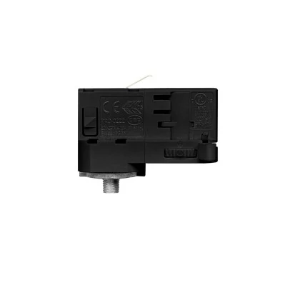 Powergear-Adapter für 3-Phasen-Stromschienen - für Verlängerungsrohr oder Metallgelenk - Schwarz