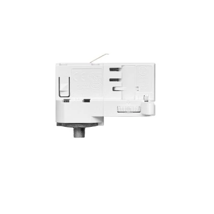 Powergear-Adapter für 3-Phasen-Stromschienen - für Verlängerungsrohr oder Metallgelenk - Weiß