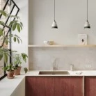 Zweifarbiger Vaso-Lampenschirm aus Keramik, Kollektion Materia - Made in Italy