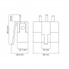 DCL-Leuchtenstecker 2P+E