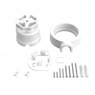 Schalter/Umschalter-Kit mit Griff und Basis für Creative-Tubes aus weißem Porzellan