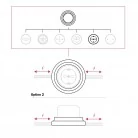 Schuko-Wandsteckdose und Porzellansockel-Kit