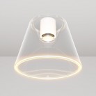 Design-Deckenleuchte mit transparenter kegelförmiger Ghost-Glühbirne