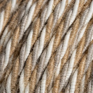 Textilkabel, Country, aus Baumwolle, Jute und Leinen - Das Original von Creative-Cables - TN07 geflochten 3x0.75mm
