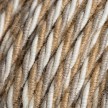 Textilkabel, Country, aus Baumwolle, Jute und Leinen - Das Original von Creative-Cables - TN07 geflochten 3x0.75mm