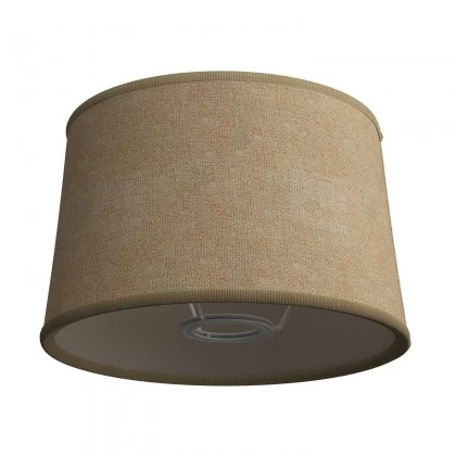 Athena Lampenschirm mit E27 Fassung für Tischleuchten - Made in Italy - Natürliche Jute