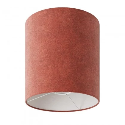 Lampenschirm Cilindro M aus Stoff mit E27 Fassung - Made in Italy - Wolle orange