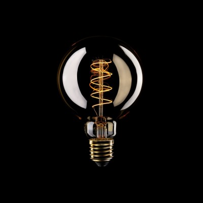 LED Glühbirne Golden Carbon Line Spiral-Filament Globe G95 4W 250Lm E27 1800K Dimmbar - C06