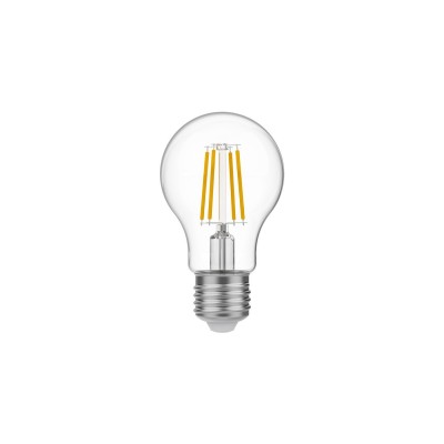 LED Glühbirne Tropfenform A60, transparent 4W 470Lm E27 2700K - E02