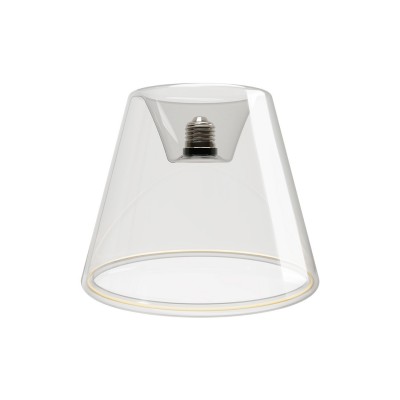 LED Glühbirne Ghost Line Recessed Cone, transparent 6W 500Lm E27 2200K dimmbar - G01