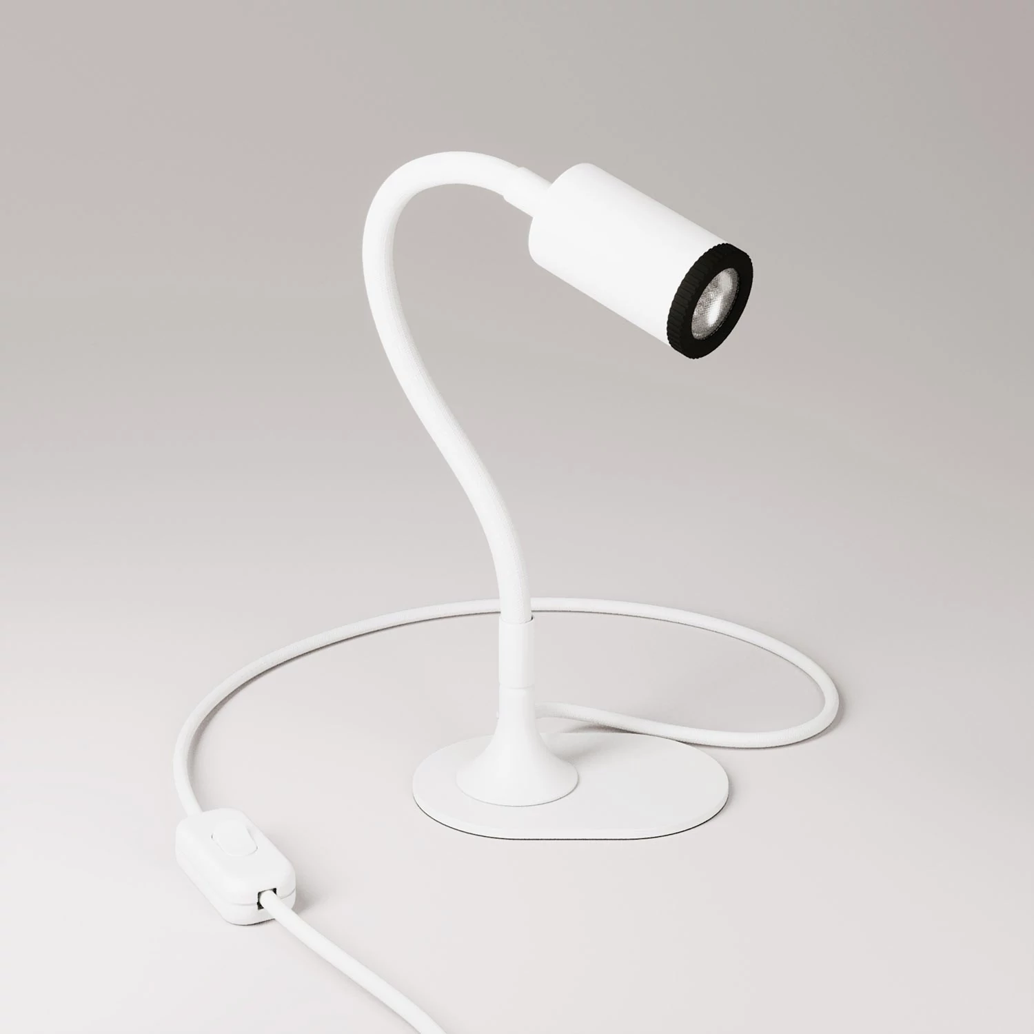 MAG-Y Schreibtischlampe mit Flex, ovalem Metallsockel und Spotlight
