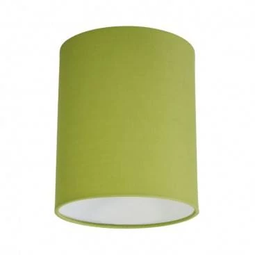 Lampenschirm Cilindro aus Stoff mit E27 Fassung - 100% Made in Italy - Leinwand Olivgrün