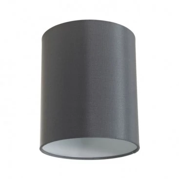 Lampenschirm Cilindro aus Stoff mit E27 Fassung - 100% Made in Italy - Quarzgrau Electra