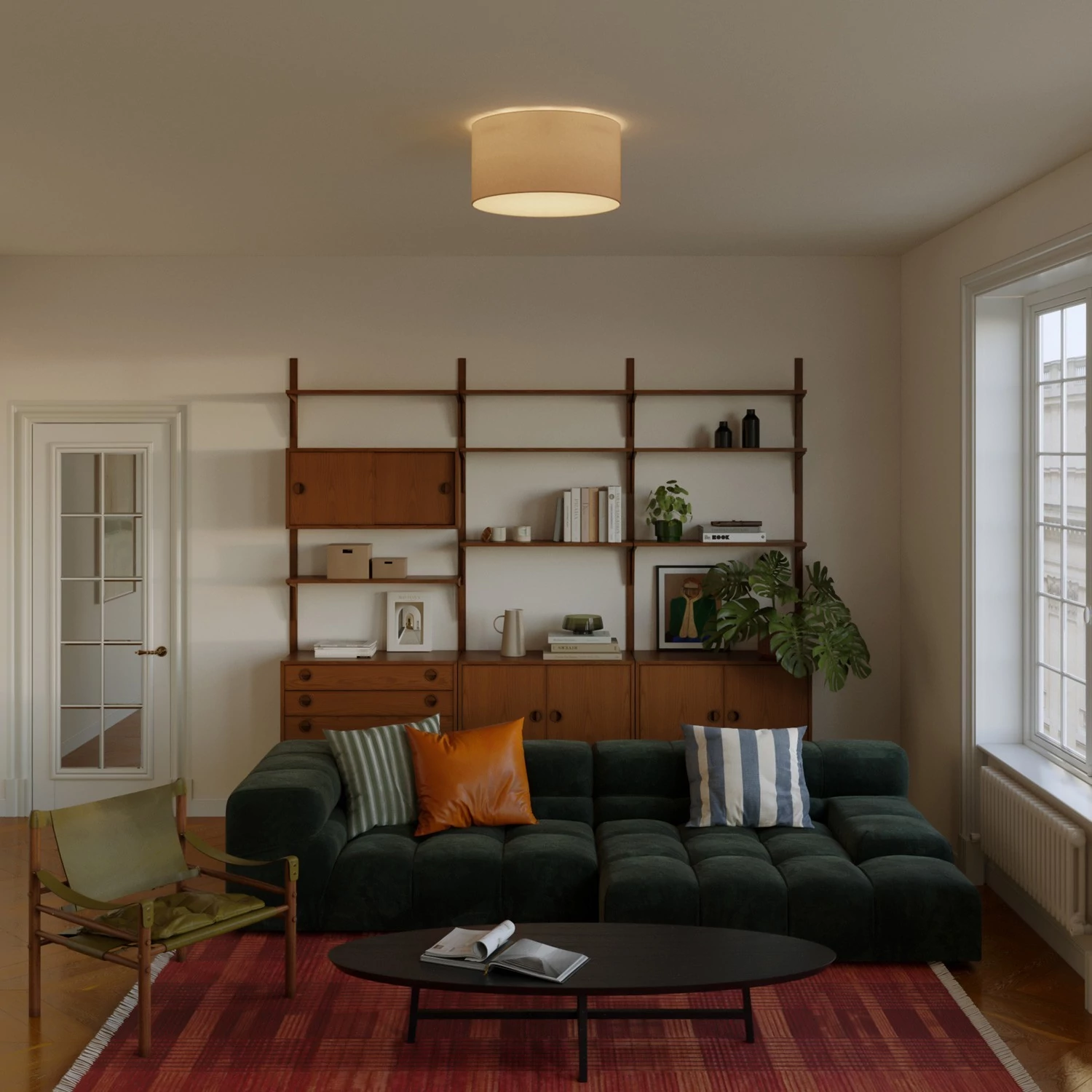 Deckenleuchte aus Stoff Medium - Made in Italy