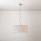 Pendelleuchte mit Textilschirm Cilindro Medium - Made in Italy