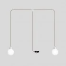 EIVA IP65 2-flammige Plug-in-Außenleuchte mit bruchsicheren Unbreak-a-Ball-Lampenschirmen