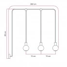 Außenleuchte EIVA IP65 mit 3 Lampen und bruchsicheren Unbreak-a-Ball-Lampenschirmen