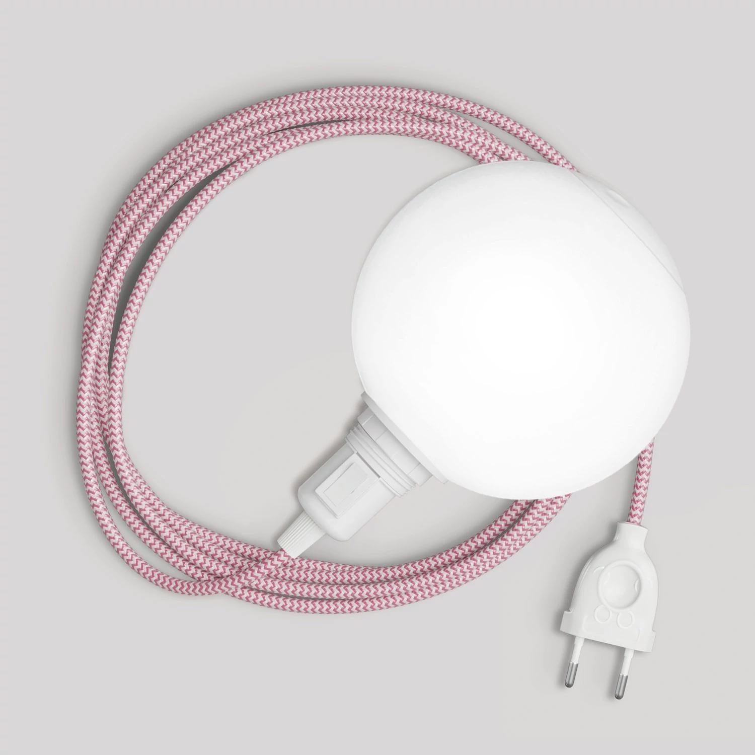 Tragbare Lampe Snake mit Schalter am Lampenfuß, Stecker und bruchsicherem Unbreak-a-Ball-Lampenschirm