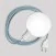 Tragbare Lampe Snake mit Schalter am Lampenfuß, Stecker und bruchsicherem Unbreak-a-Ball-Lampenschirm