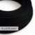 DALI elektrisches Textilkabel 5x0,75 mm² in Karbon Schwarz - Flexibles rundes Beleuchtungskabel RM04