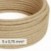 DALI elektrisches Textilkabel 5x0,75 mm² aus Jute Natur - Naturgewebekabel für Designerbeleuchtung RN06