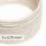 DALI elektrisches Textilkabel 5x0,75 mm² in naturweißem Leinen - Leitung für Designerbeleuchtung RN01