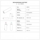 Basis für die tragbare, wiederaufladbare Leuchte Cabless01