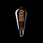 LED-Glühbirne Smoky Edison ST64 4,8W 250Lm E27 1800K dimmbar - D02
