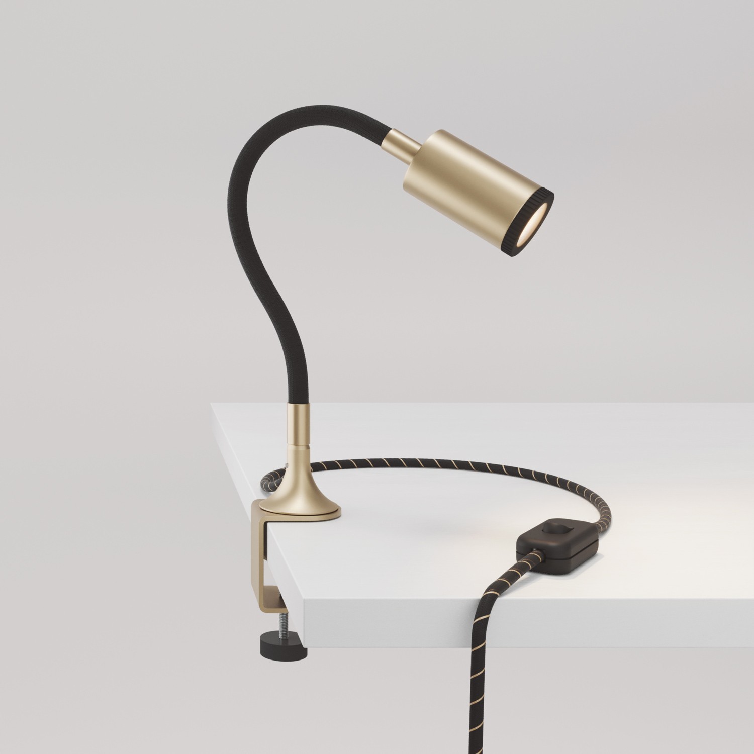 Flexibler MAG-Y Spot mit Klemme - Bronze satiniert