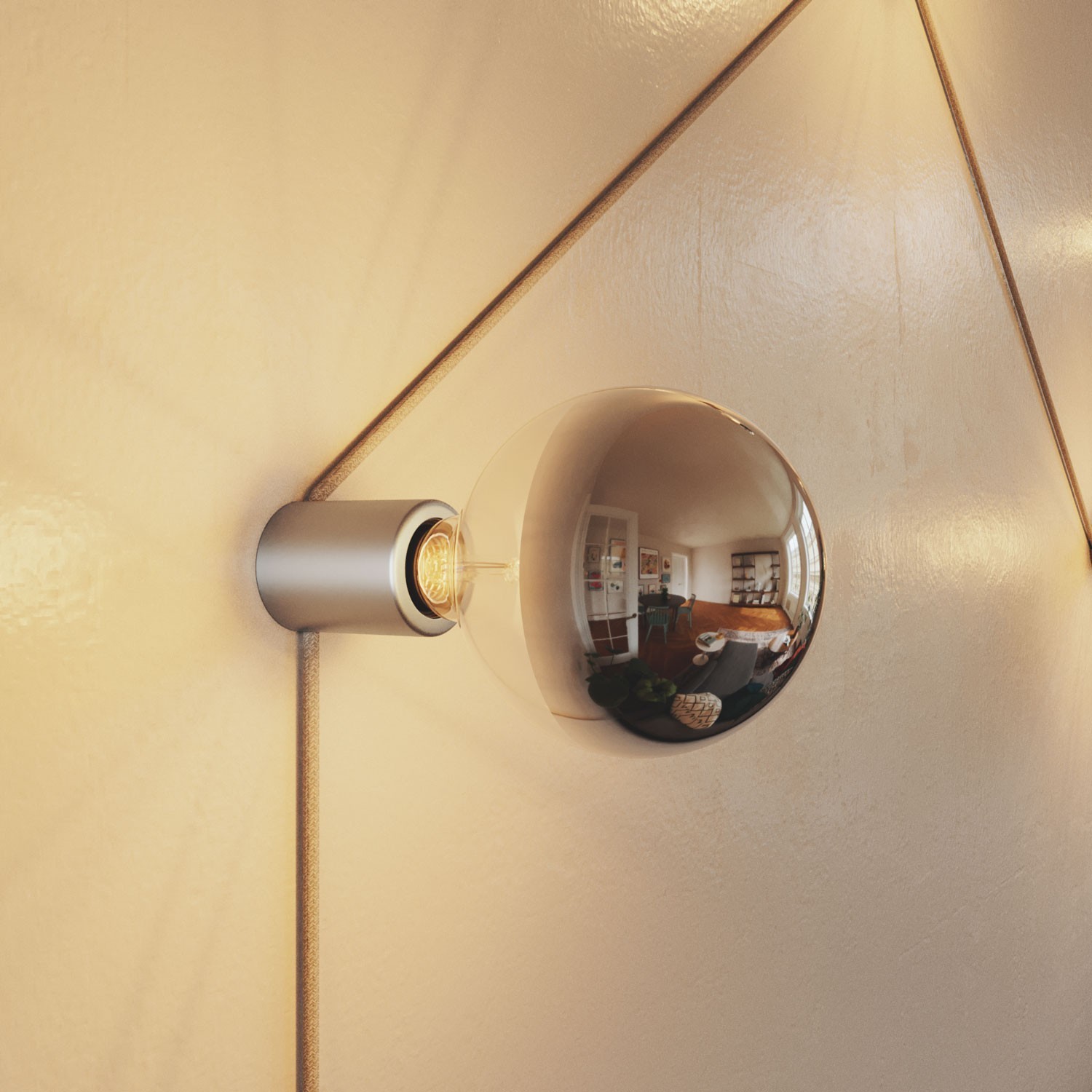 Spostaluce Lampenfassung E27 aus Metall für Wand oder Decke