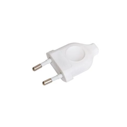 Stecker 2-polig 2,5 A, weiß