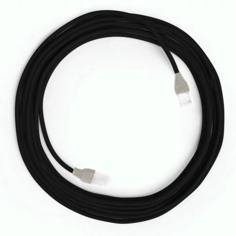 Kit Creative Flex flexibles gewebeummanteltes Kabelrohr, RM02 silberfarben mit Metallenden