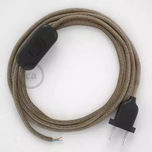 Kit Creative Flex flexibles gewebeummanteltes Kabelrohr, RM20 dunkelblau mit Metallenden