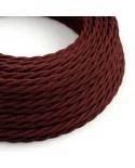 Textilkabel, bordeaux-rot glänzend - Das Original von Creative-Cables - TM19 geflochten 2x0,75mm / 3x0,75mm