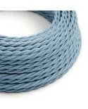 Textilkabel, ozeanblau, aus Baumwolle - Das Original von Creative-Cables - TC53 geflochten 2x0.75mm / 3x0.75mm