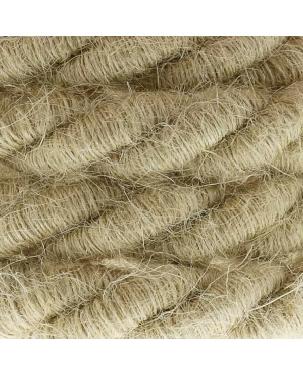 Elektrisches Tauseil XL 3x0,75 aus grober Jute. Durchmesser 16 mm