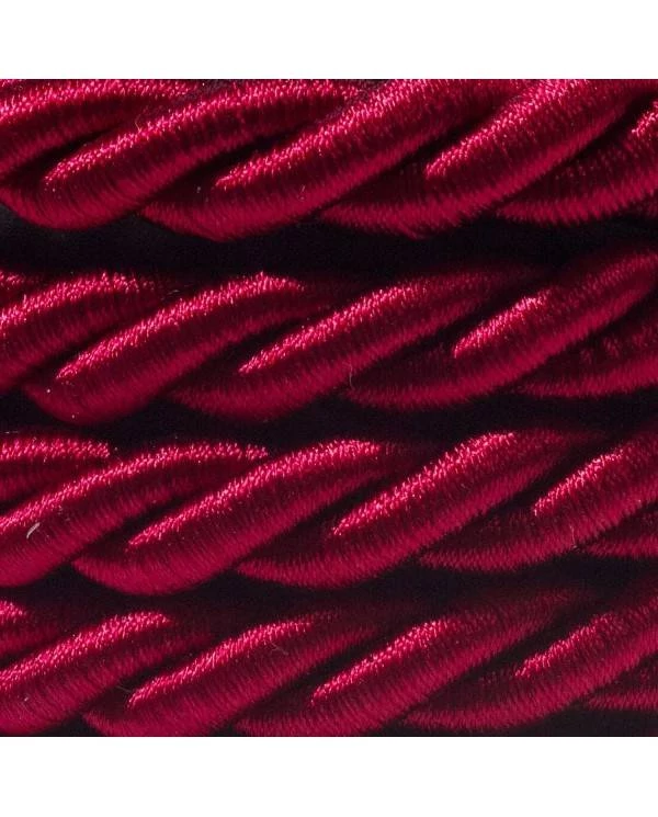 Elektrisches Tauseil XL 3x0,75 dunkel bordeaux Glanz. Durchmesser 16 mm