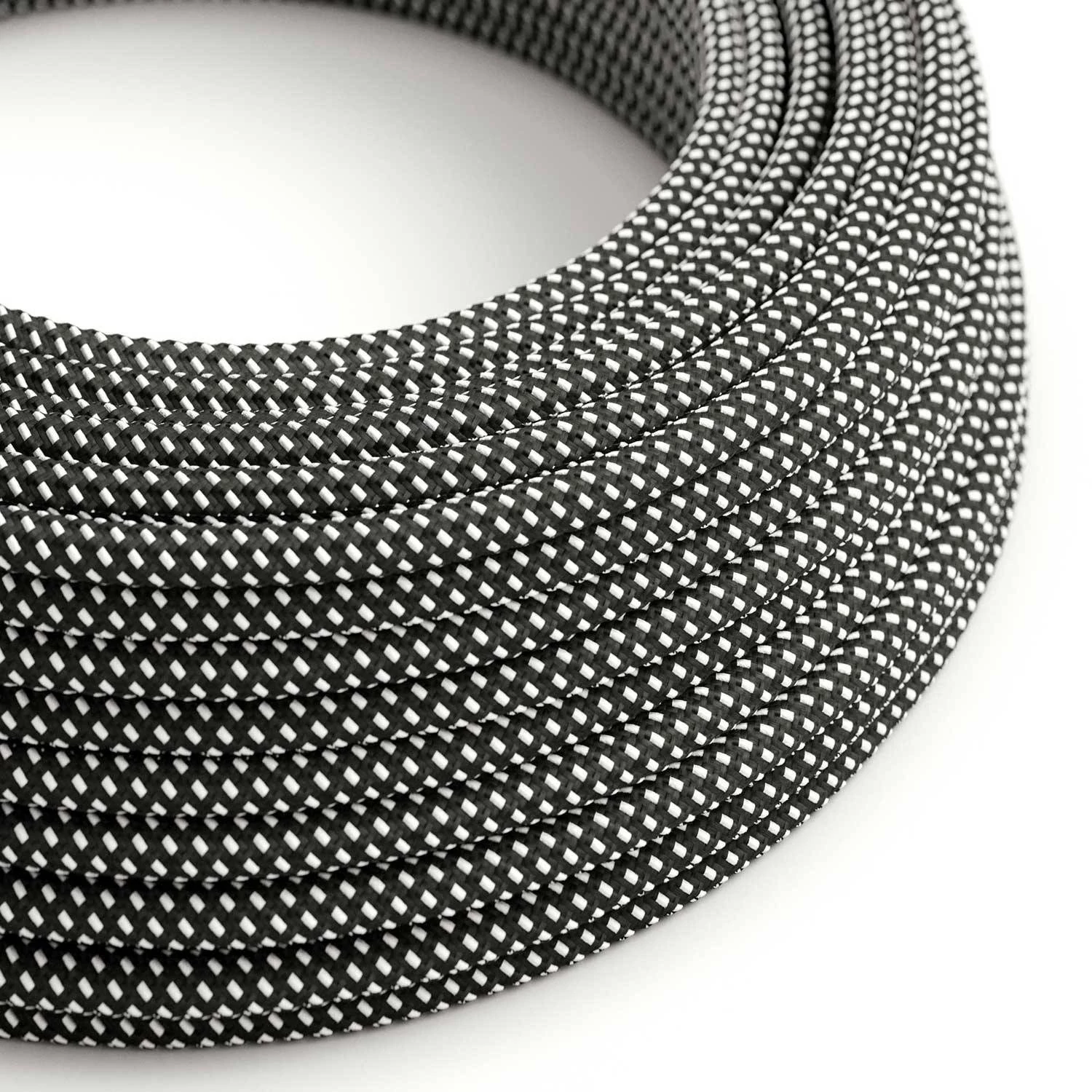 Textilkabel, Sternenhimmel glänzend, 3D - Das Original von Creative-Cables - RT41 rund 2x0,75mm / 3x0,75mm