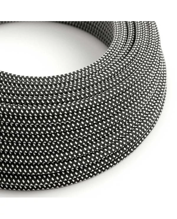 Textilkabel, Sternenhimmel glänzend, 3D - Das Original von Creative-Cables - RT41 rund 2x0,75mm / 3x0,75mm
