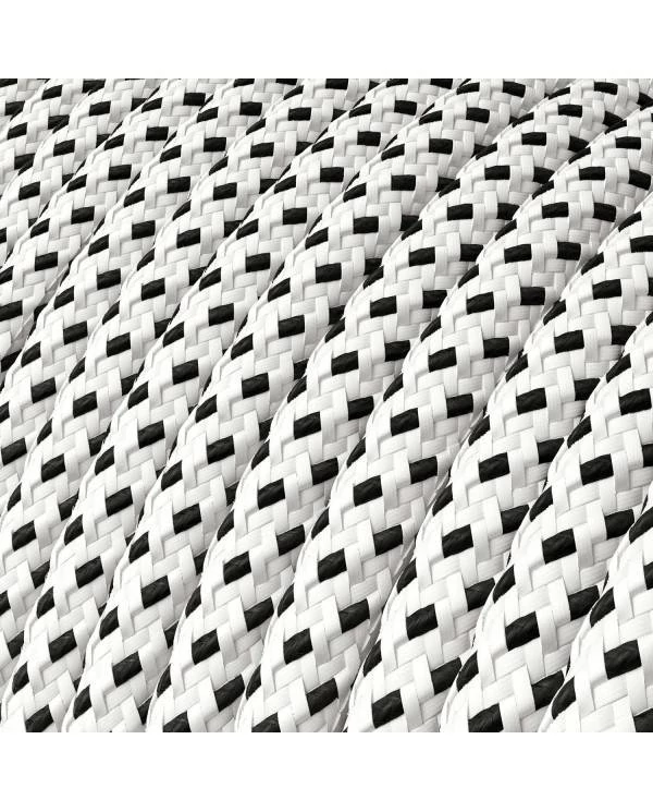 Textilkabel, Stracciatella glänzend, 3D - Das Original von Creative-Cables - RT14 rund 2x0,75mm / 3x0,75mm
