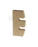 Höhenverstellung für Pendelleuchten aus unbehandeltem Holz. Made in Italy.