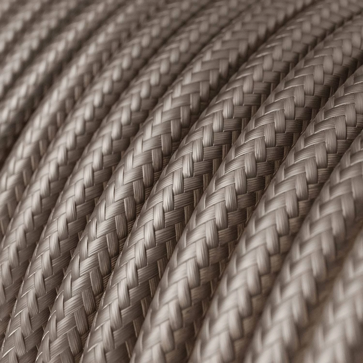 Textilkabel, puderfarben glänzend - Das Original von Creative-Cables - RM27 rund 2x0,75mm / 3x0,75mm