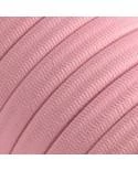 Elektrokabel überzogen mit Rosa Baby CM16 Textil für Lichterketten