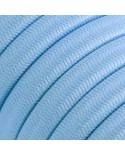 Elektrokabel überzogen mit Baby Blau CM17 Textil für Lichterketten